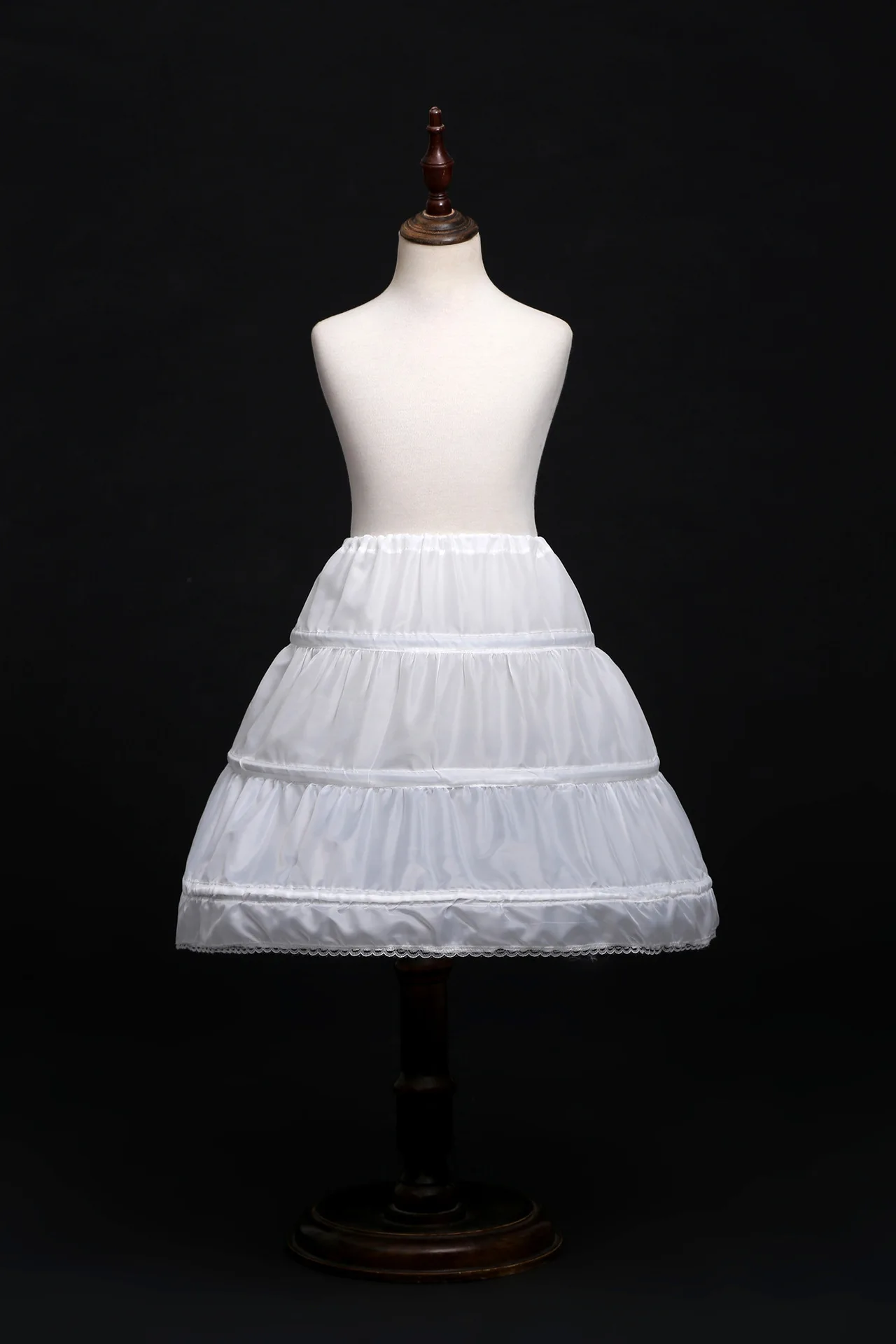 Милая Белая нейлоновая юбка для девочек 55-65 см, платье для девочек, платья-пачки Hanfu, юбка со стальным кольцом и костяной опорой, аксессуары