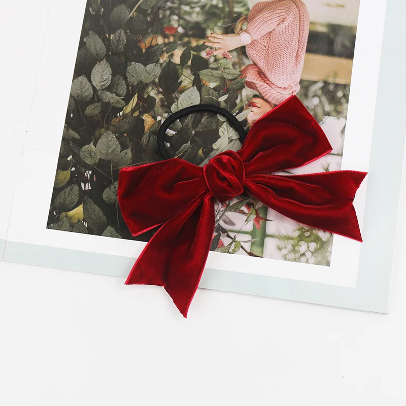 Japanese Vintage Velvet Bow Hair Clip - Image 6