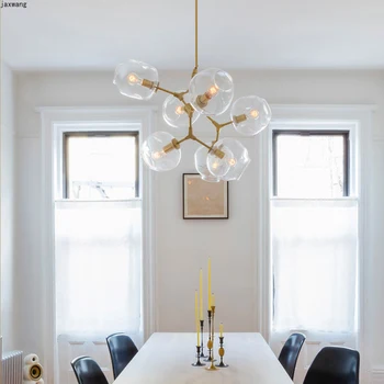 

Simple personality Creative Design pendant light Nordic home wrought iron set hall shape pendant lamp