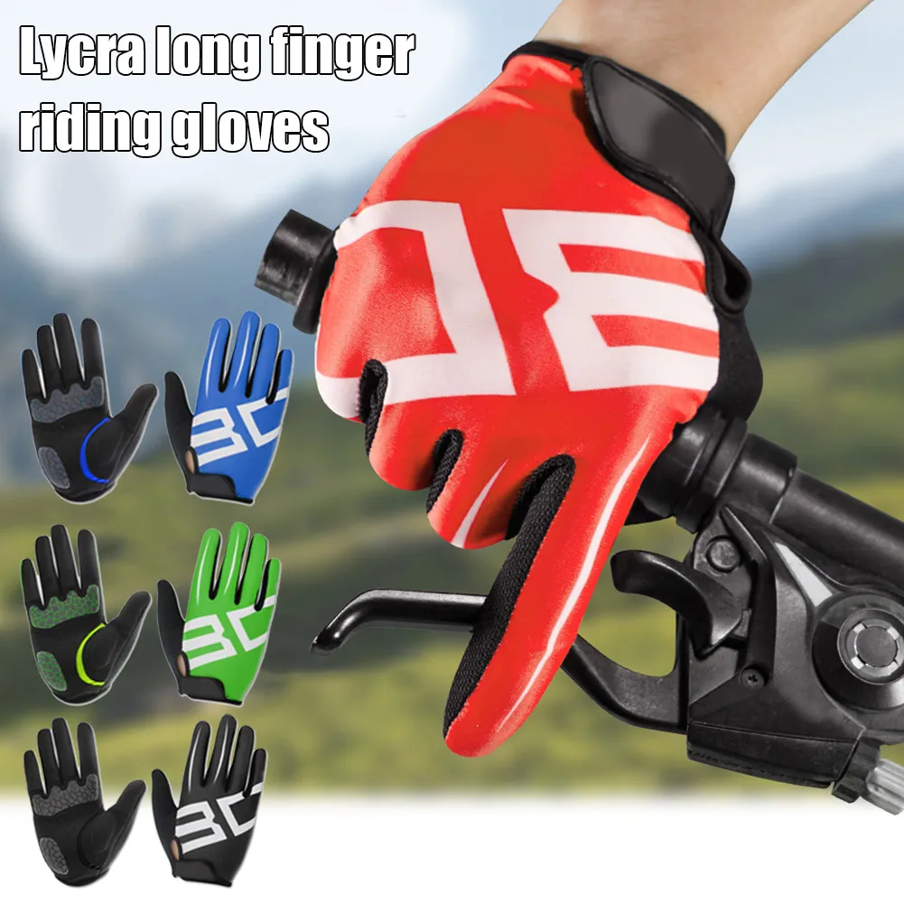 1 Pair Winter Bicycle Gloves Men Anti slip Breathable Full Finger