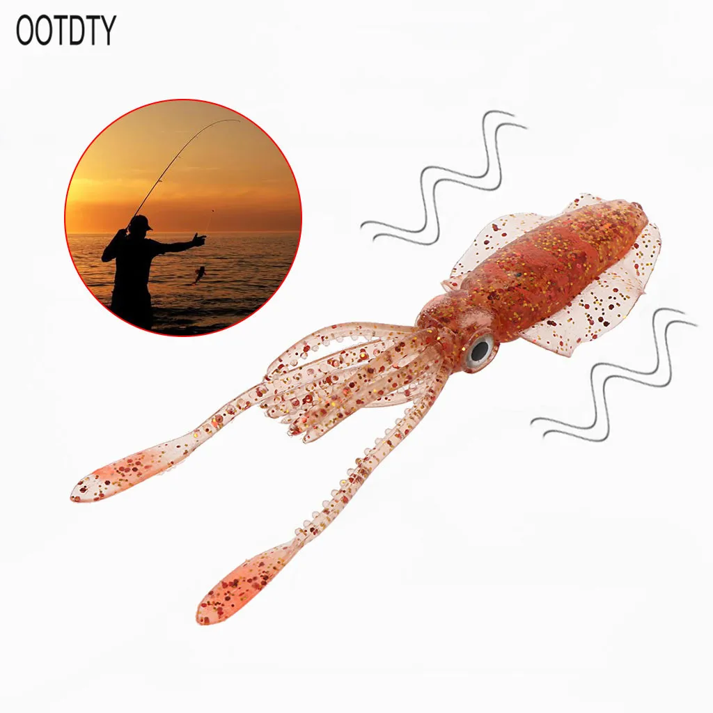 

Sea Fishing Bionic Squid Bait with Ear Thin Fin Soft Baits Fish-shaped Fake Lure Fish Bite