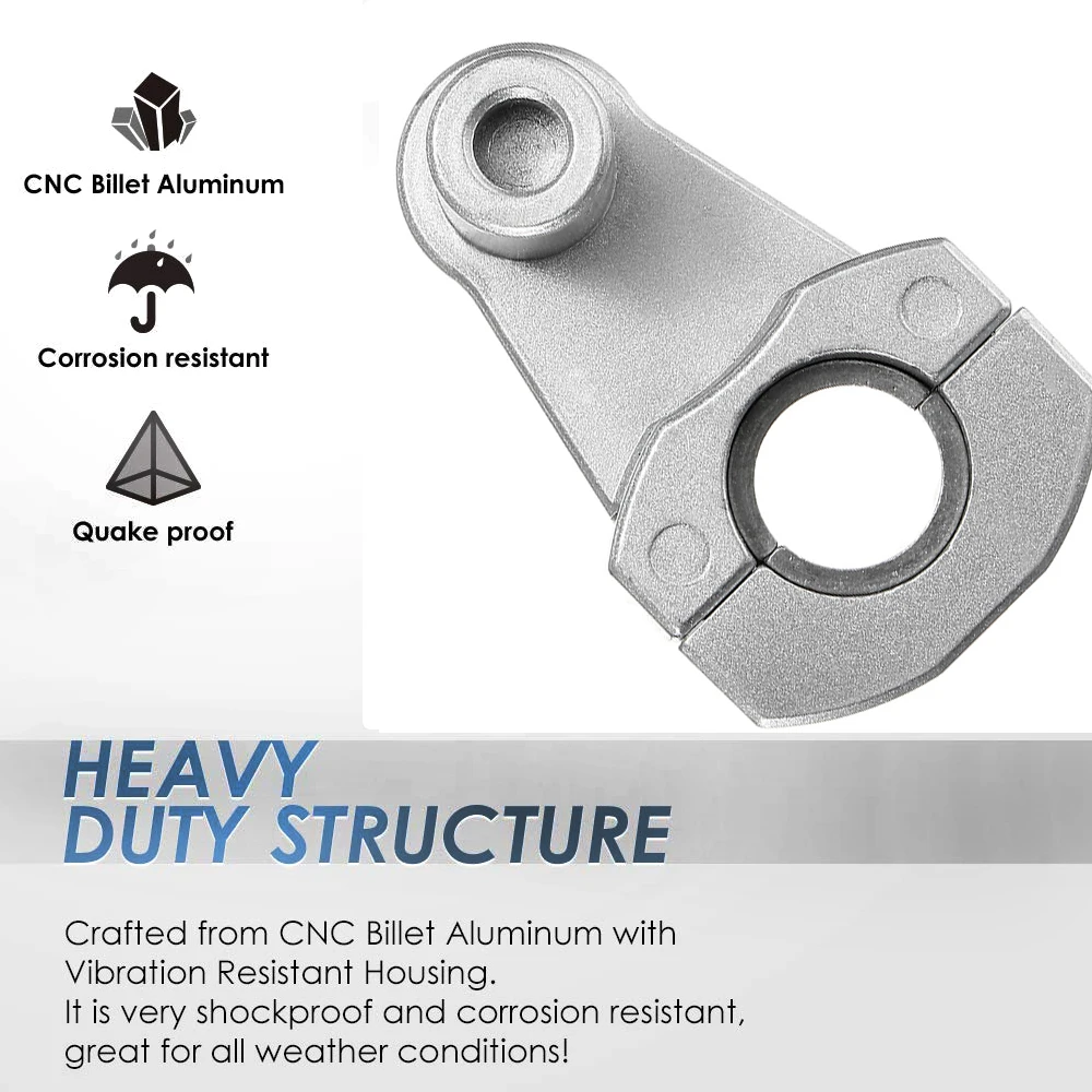 Online KEMiMOTO manillar de motocicleta elevador 22mm 28mm barras abrazadera elevador 2 pulgadas pivotante para Kawasaki para BMW para Yamaha abrazaderas de montaje