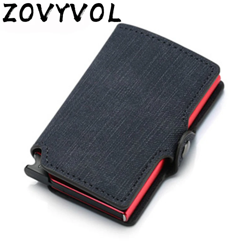 Кошелек для кредитных карт ZOVYVOL RFID из алюминиевого сплава кошелек искусственной