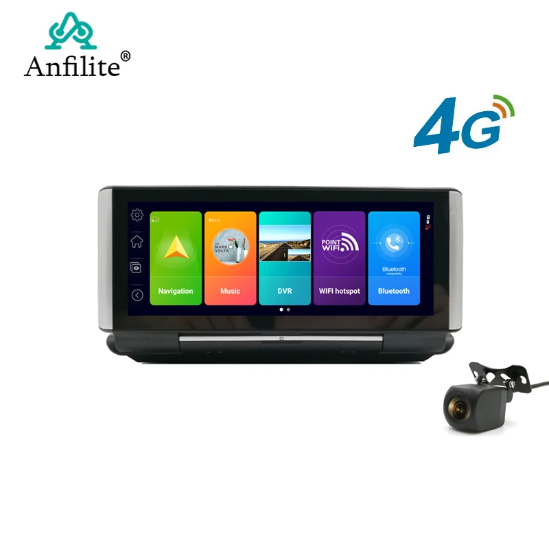 Anfilite 7 &quot4G ADAS FHD 1080P Автомобильный видеорегистратор камера Android GPS навигация
