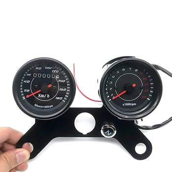 

Black 2 In 1 Dual Support Holder Durable Replacement Parts Gauge Mount Speedometer Tachometer Motorcycle Meter Bracket For CG125