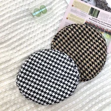 

New autumn winter Plaid Beret Hats For Women French Berets Fashion Female Houndstooth Berets Black Berets With Adjustable Rope