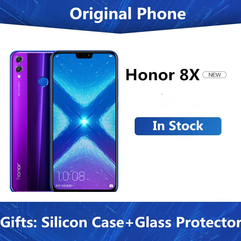 

Global Rom Honor 8X 6.5'' full Screen OTA update Smartphone not 8x max Mobile phone Android 8.1 Octa Core fingerprint ID