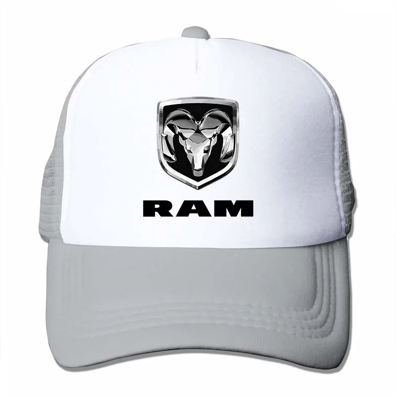 Бейсбольная кепка с логотипом ram Dodge truck для мужчин и женщин, Кепка-Дальнобойщик, модная Регулируемая Кепка - Цвет: 4-Gray