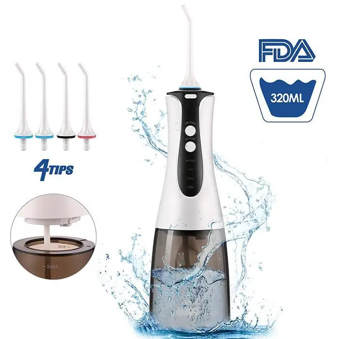 

Electric Oral Irrigator Wireless Water Flosser 1400mAh lithium battery Teeth IPX7 5W Care Cleaning Flusher