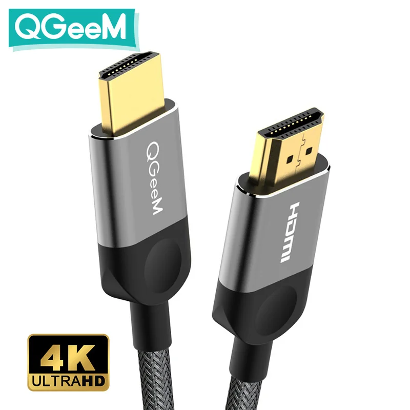 QGEEM HDMI кабель к 2 0 4K для Xiaomi проектор переключатель PS4 телевизор TVBox xbox 360 1 м 5 HDMI|hdmi