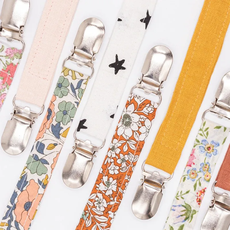 Детские цепочки для ухода за ребенком, универсальный держатель, Поводок для соски-пустышки, цепочка с зажимом, Детские Цветочные цепи, прорезыватели