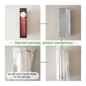 FXINBA 14-28cm Realistic Penis Sleeve Extender Big Cock Sleeve Dick Enlargement Delay Reusable Condom Men Sex Toys (Privacy Box) 2