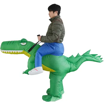

Adult Crocodile Inflatable Cosplay Costume Carnival Party Role Play Riding Animals Cartoon Fancy Mascot Anime Halloween Outfit