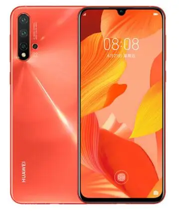 Huawei Nova 5 Pro мобильный телефон 48MP Quad камера NFC Kirin 980 экран отпечатков пальцев 6,39 дюймов 40 Вт SuperCharge 3500 мАч смартфон - Цвет: Оранжевый