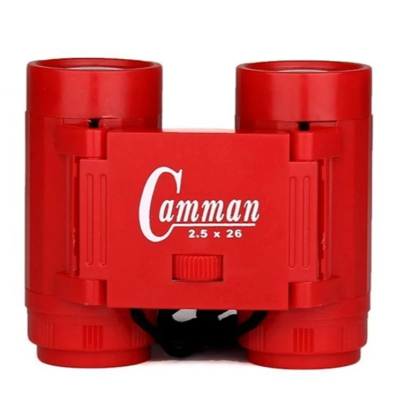 Binoculars HD 2.5 x 26 Telescope Children Colorful Fixed Zoom Anti-skid Portable Field glasses Gifts for Children