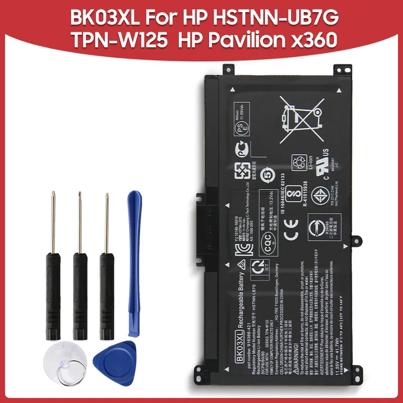 

Original Replacement Battery BK03XL For HP HSTNN-UB7G TPN-W125 916366-541 Pavilion x360 14-BA 14M-BA HSTNN-LB7S 916811-855