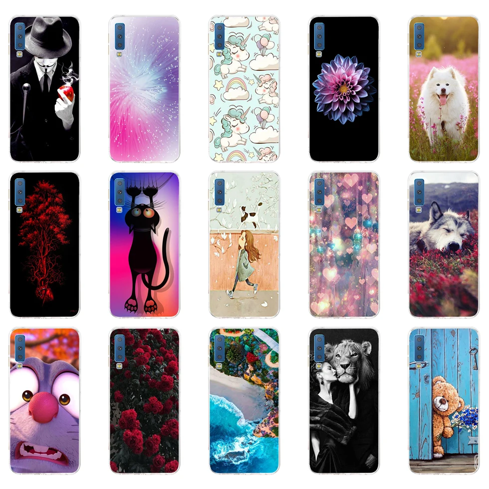 Custodia In Silicone C Per Samsung Galaxy A7 2016 Per Samsung A7 2018 Custodia Protettiva Coque