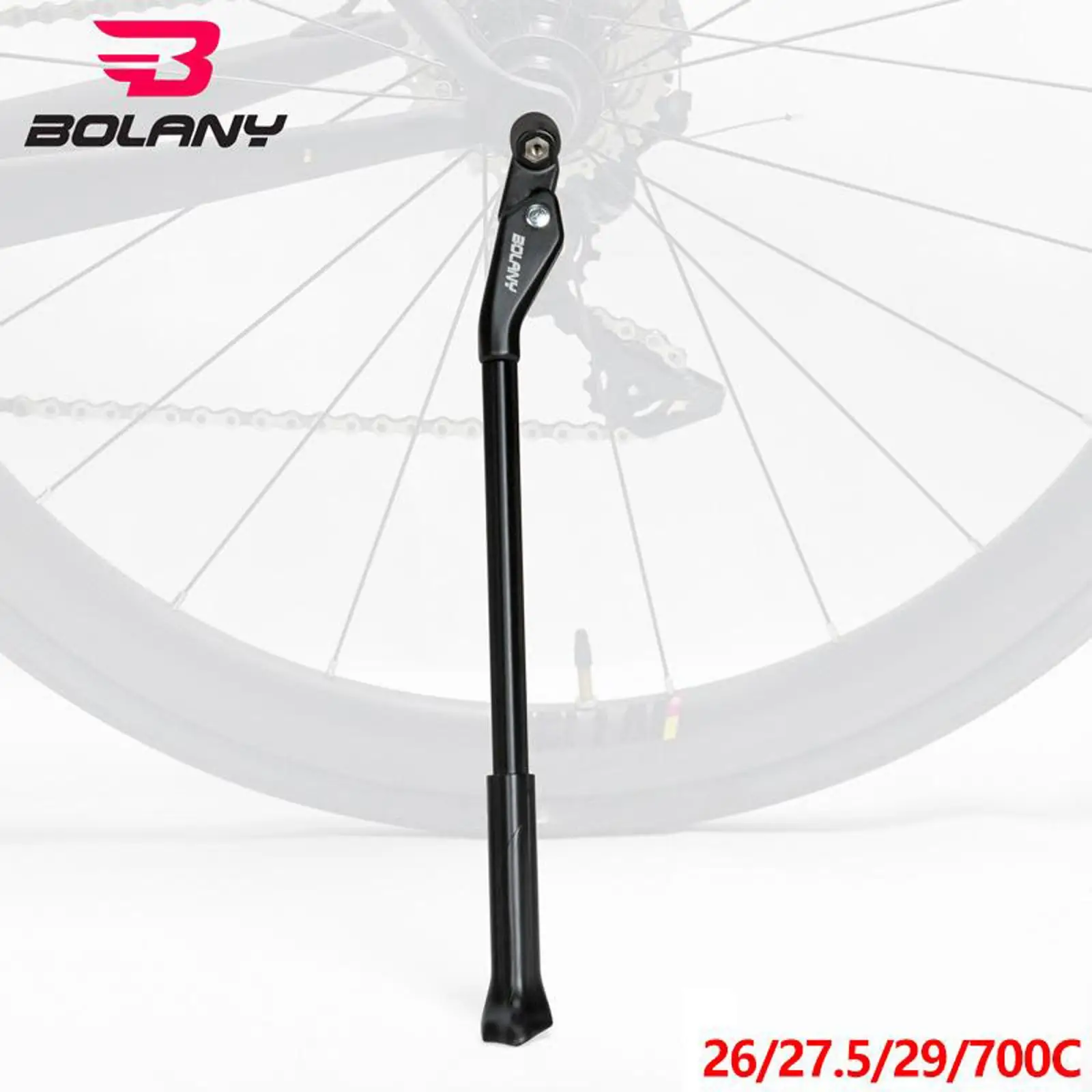 Bike Kickstand Lightweight Rear Hub Mount Non-Slip Side Stand Replacement