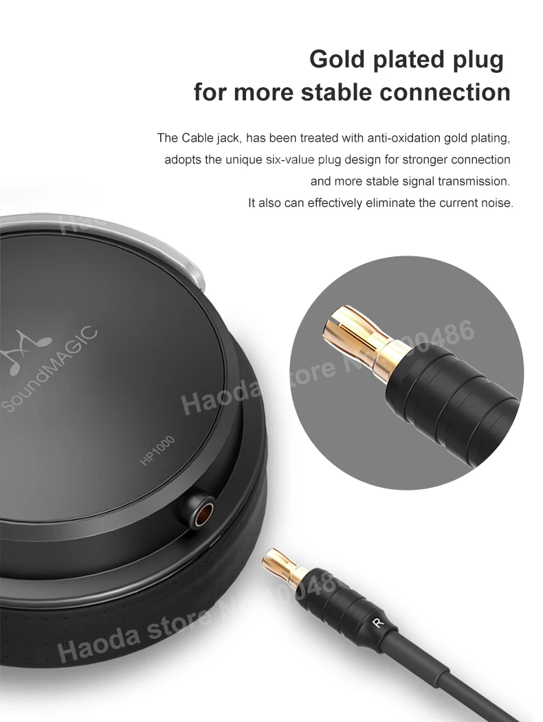 SoundMAGIC HP1000 наушники закрытые задние наушники 53 мм динамические драйверы hifi Звук