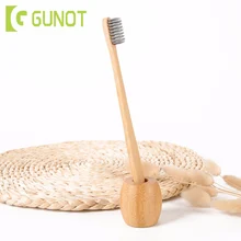 GUNOT бамбуковый держатель для зубной щетки стеллаж для хранения Портативный Зубная щётка контейнер с основанием товары для дома, ванной