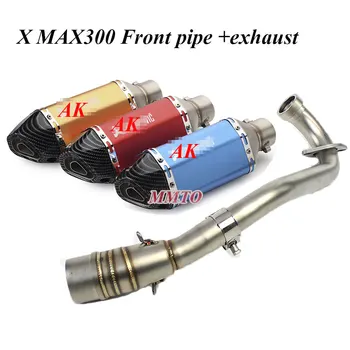 

Escape Moto Exhaust Motorcycle Full Systems Slip on Middle Pipe For akrapovicc YZF X MAX300 XMAX300 XMAX250 X-MAX250 Scooter ATV
