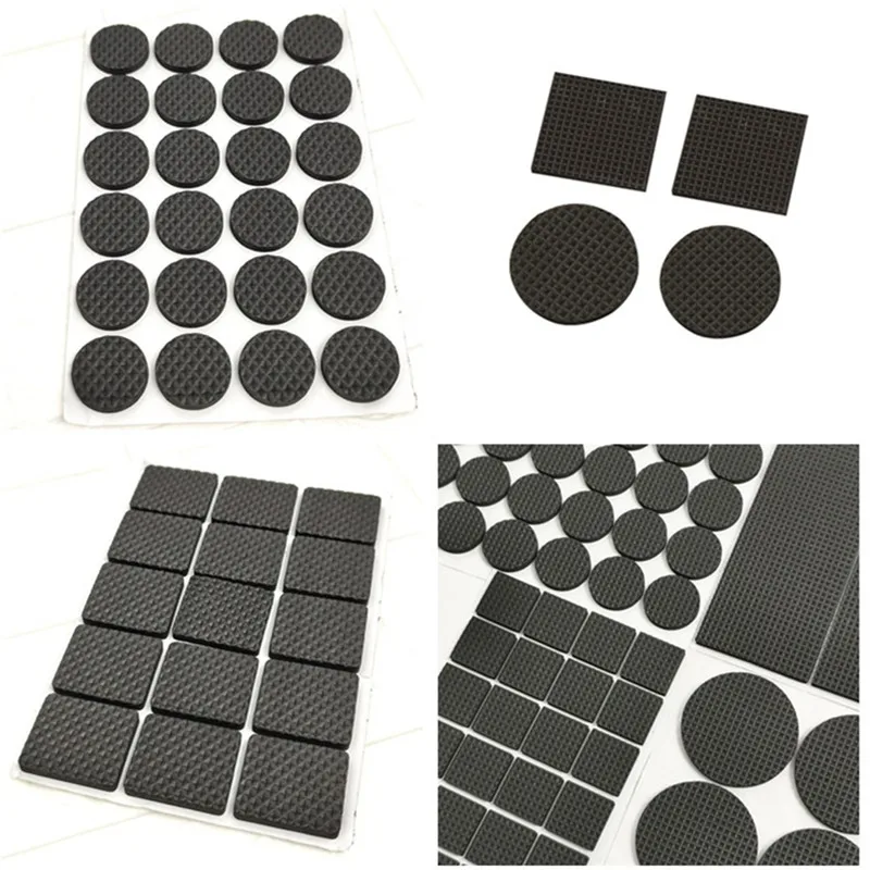 Furniture Chair Leg Pads Soft Thickening Bumper Self Adhesive Anti Slip Mat Damper For Table Protector Hardware 1/2/6/15/24PCS