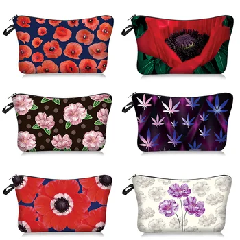 

Makeup Bag Women Cosmetic Bag With Multicolor Pattern 3D Printing Storage bag Travel make up bag