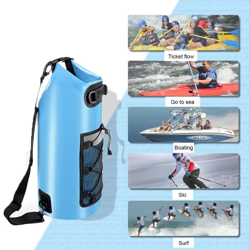 10L/20L 10L/20L Водонепроницаемый сухой мешок для хранения мешок Открытый спорт каяк рафтинг сумки для плавания путешествия рюкзак