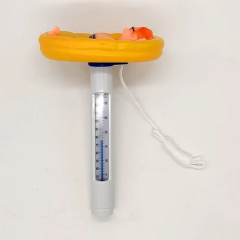 

Cute Floating Thermometer Cartoon Swimming Water Plastic 12*18.5cm Fun