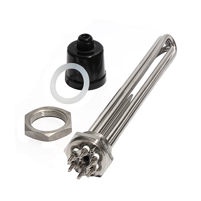 Description Picture 5 of item1 1/2" BSP/DN40 Water Heating Element for Brewery and Distilling Machine with Ground Screw and Probe 3KW/4.5KW/6KW/9KW/12KW