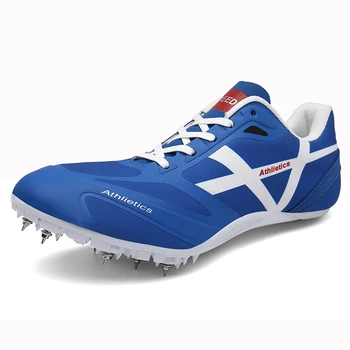 

JINBEILE Women Men Track and Field Shoes Spike Running Sprint Shoes Lightweight Racing Match Professional Athletic Sport Shoes