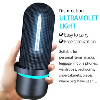 

Portable Rechargeable Ultraviolet UV Light Tube Bulb USB Powered Mites Removal Light 2.5W