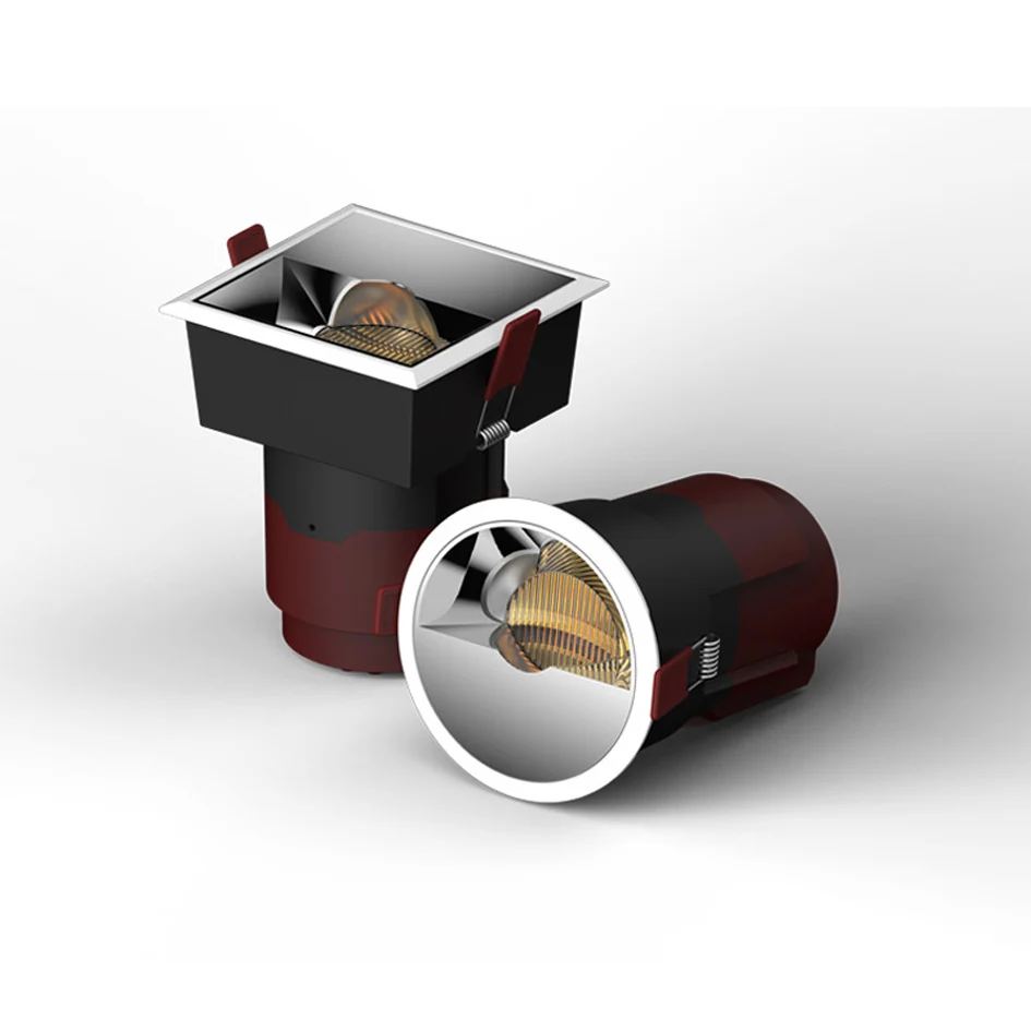 Round cob led ceiling lamp 7W 12W 20W 30W led spot down lamp polarized lighting led wall washering lamp