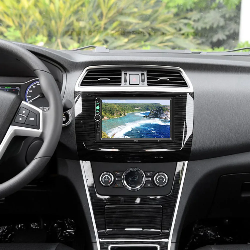 S7 7 Inch 2 Din Car Radio Bluetooth Touch Screen MP5 Player Card Player Radio on Behalf of DVD Player with Rearview Camera