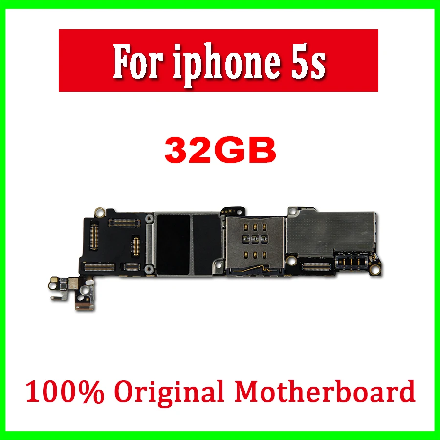 Материнская плата для iphone 5S, без Touch ID, 16 ГБ, 32 ГБ, 64 ГБ, оригинальная разблокированная материнская плата для iphone 5S, материнская плата с системой IOS