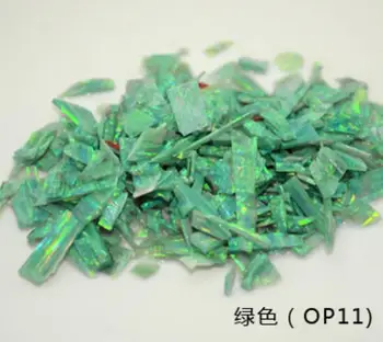 

50g/lot Synthetic Crushed Opal for Fake Nails Synthetic Opal scraps for DIY Jewelry