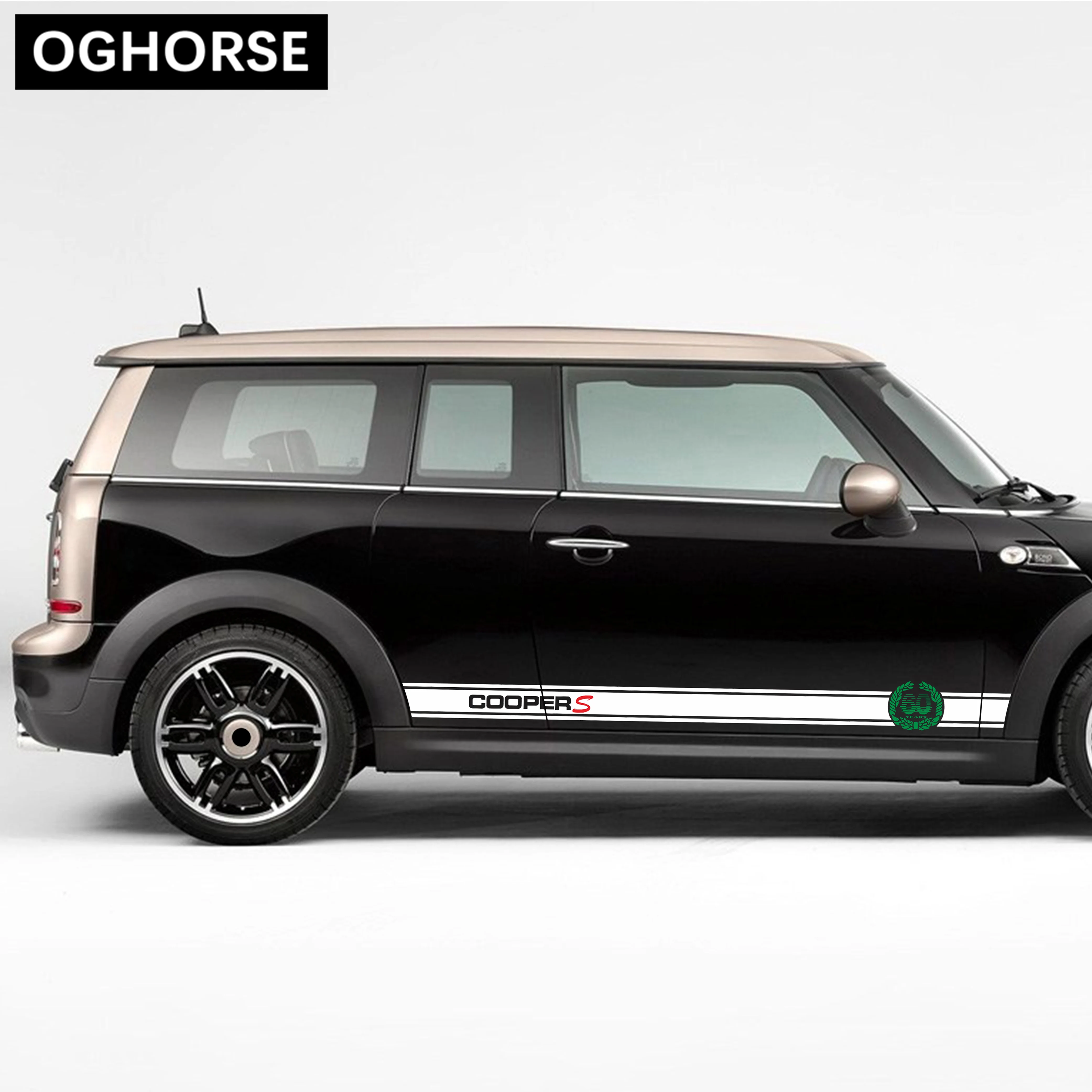 Наклейки на боковые двери автомобиля наклейки для MINI Cooper S One JCW R50 R52 R53 R55 R56 R57 R58 R59