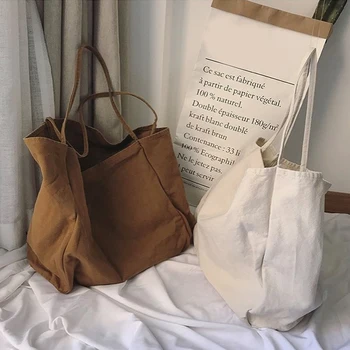 

High Quality Tote Bag Fashion Canvas Bag Women Men Handbags New Arrival Shoulder Bag Large Capacity Girls Bucket in Shopping Bag
