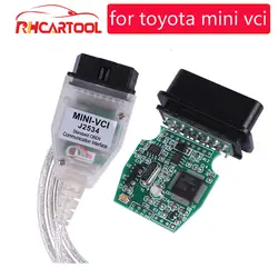 Диагностический инструмент Mini VCI V13.00.02 J2534 для T-oyota с чипом FT232RQ TIS Techstream OBD Автомобильный Диагностический кабель MINI-VCI MINIVCI