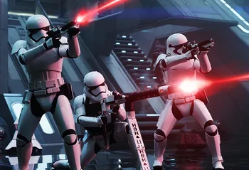 

7x5FT Star Wars Imperial Stormtrooper Fighting Gun Red Laser Custom Photo Background Backdrop Vinyl 220cm X 150cm