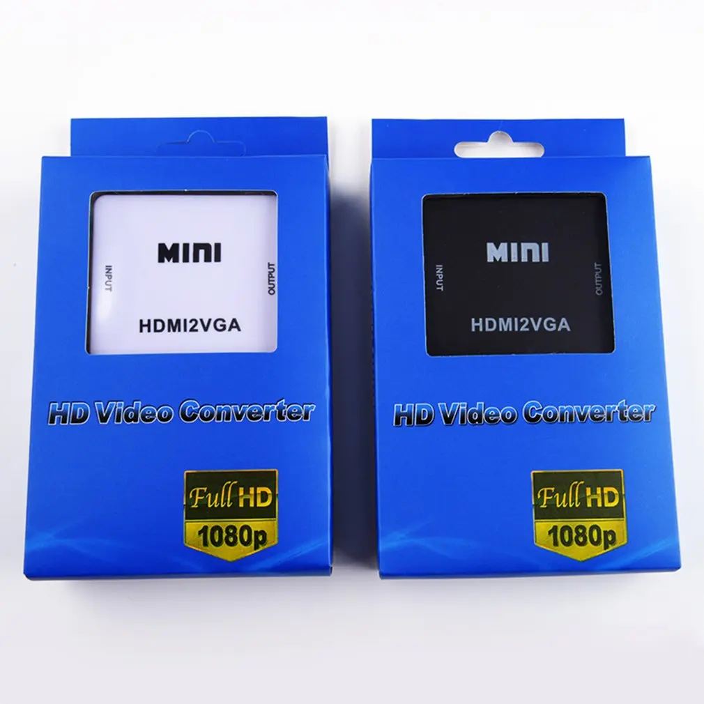 HD 1080P мини HDMI к VGA конвертер с аудио HDMI2VGA видео коробка адаптер для Xbox360 ПК DVD PS3 PS4
