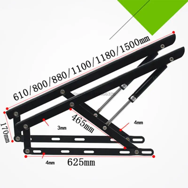 110/120 Bed Box Mechanism Accessory Spring Hinge Hydraulic Rod Hydraulic Bar Lifter Tatami Pneumatic Support