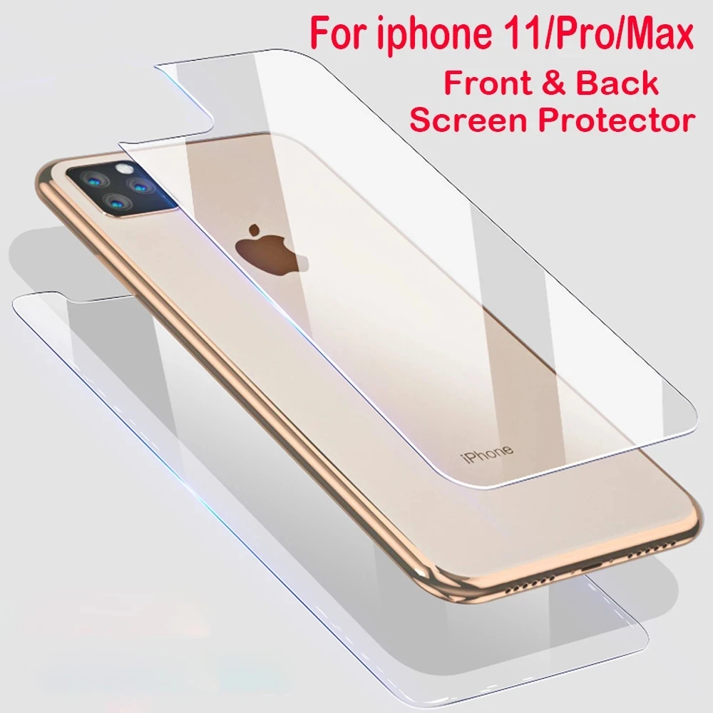 Front Back Tempered Glass For Iphone 14 13 12 Mini 11 Pro Max Screen Protector For Iphine 13 12 11 Pro Max Protective Glass Screen Protectors Aliexpress
