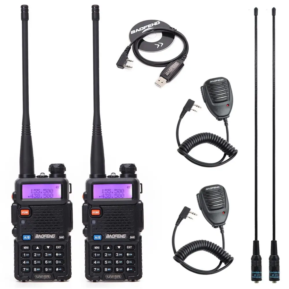 Портативная рация Baofeng uv 5r радио станция 5 Вт 1 шт./2 шт. для любителей со склада из