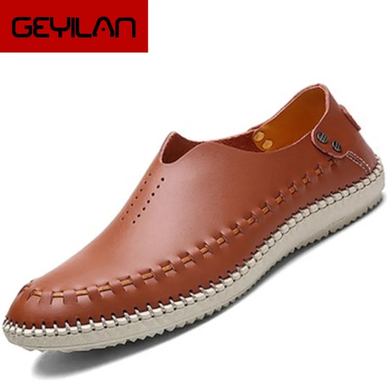 

Spring Summer Handmade Genuine Leather Men Casual Shoes Quality Male Loafers Fashion Hollow hole Driving Shoes Slip on Moccasins