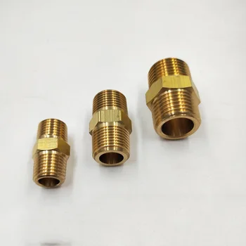 

(5Pieces/Lot) 1/8" 1/4" 3/8" 1/2"BSPT Male Thread Pipe Connector Brass Pipe Fitting Hose Connector
