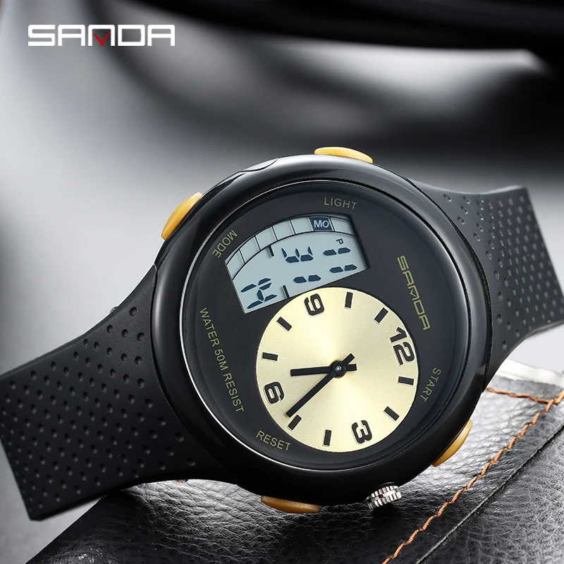 Sanda новые мужские электронные часы спортивные часы Удобные часы модные и удобные часы мужские часы электронные часы