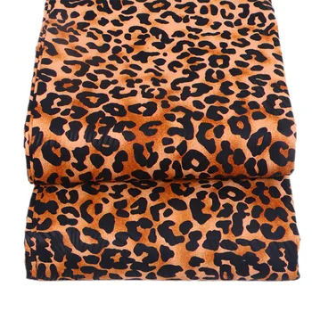 

1 Yard Leopard Print African Wax 100% Polyester Wax Fabric Wholesale High Quality Ankara African Wax Print Fabric