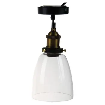 

Hot XD-Stylish Different Modern Vintage Industrial Glass Shade Loft Coffee Bar Kitchen Hanging Pendant Lamp Light (Antiqu