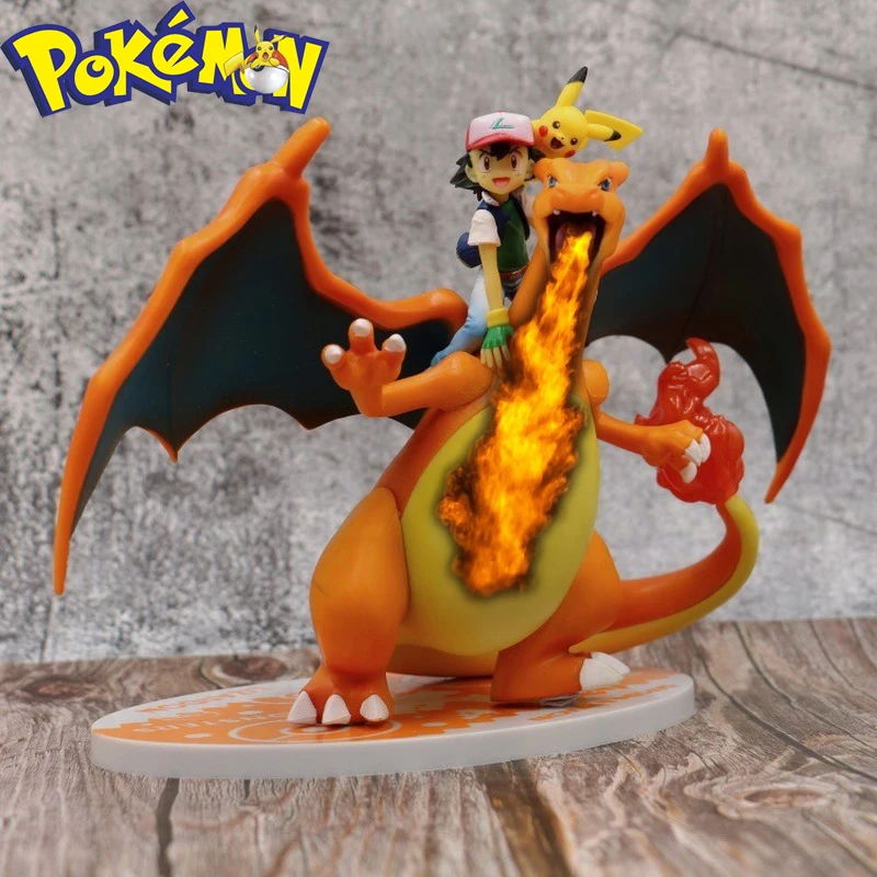 Новинка 2020 экшн-фигурка покемон Эш кечум с Mega Charizard Pika Lizardon модель игрушки Pkm аниме